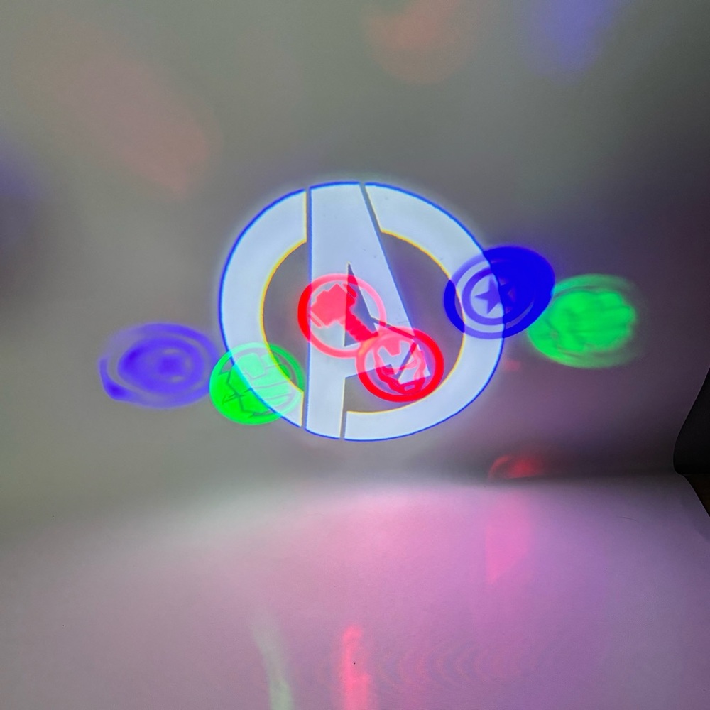 Marvel Avengers LED Light Show Outdoor Projector Capt America Iron Man Thor Hulk